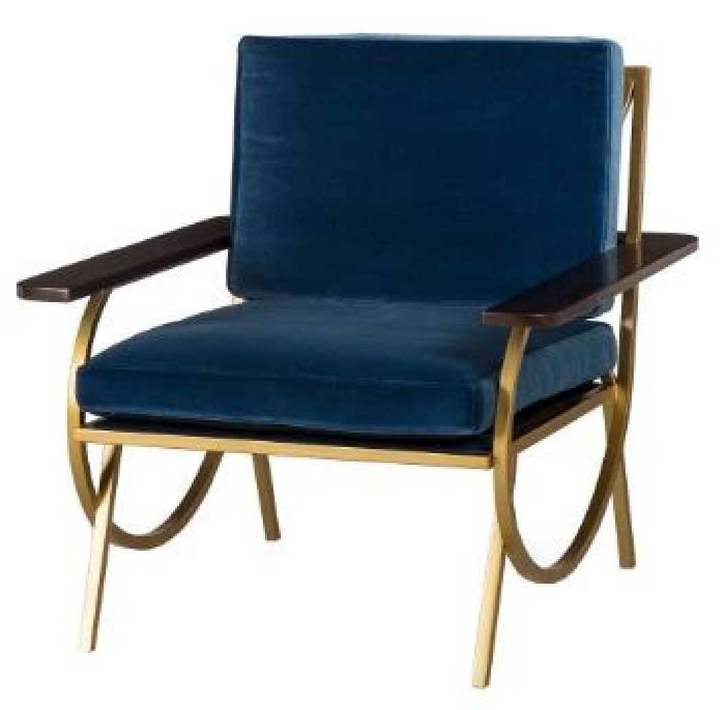 B Chair — Vana Blue Velvet · Designer: Boyd