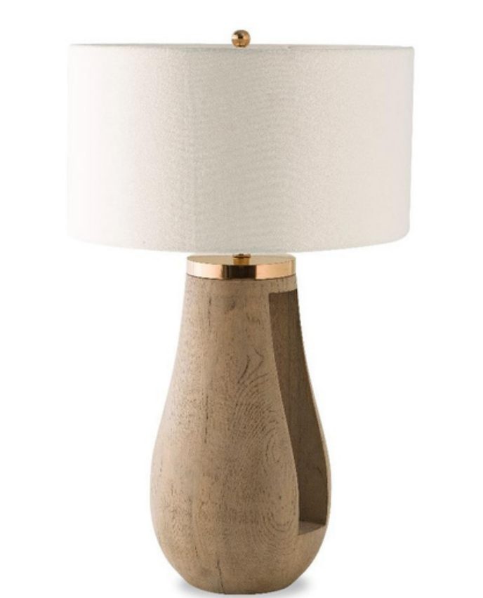 Gray Table Lamp — Designer: Kelly Hoppen