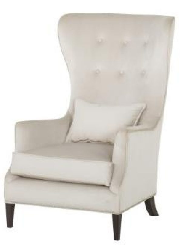 Justin Chair — White Leather · Designer: Andrew Martin