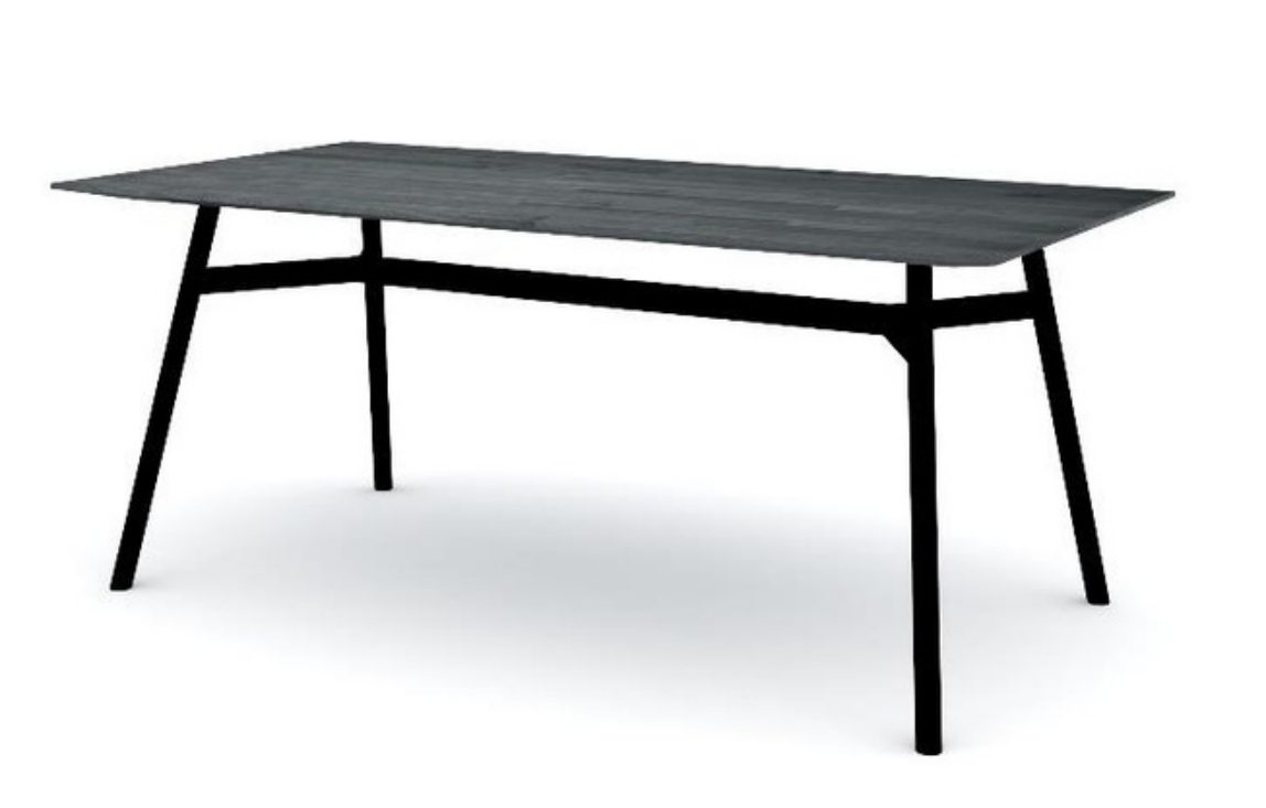 Kalyst Fixed Dining Table — Wood / Metal