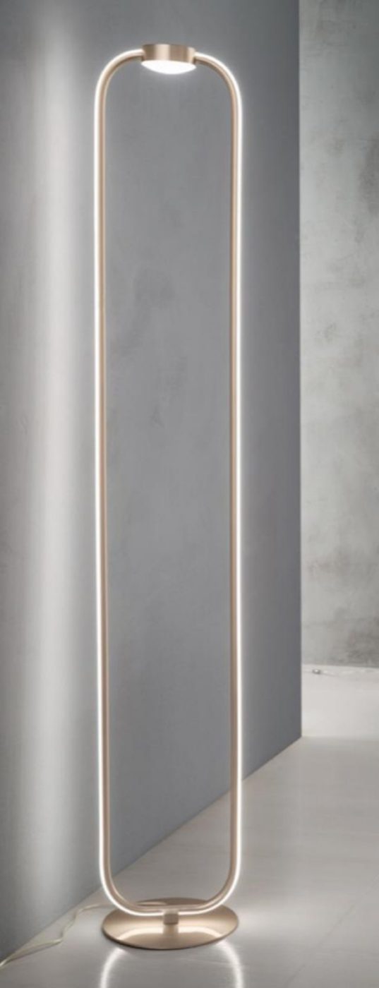 Piantana Alfa — Gold — Italian Floor Lamp · With Dimmer