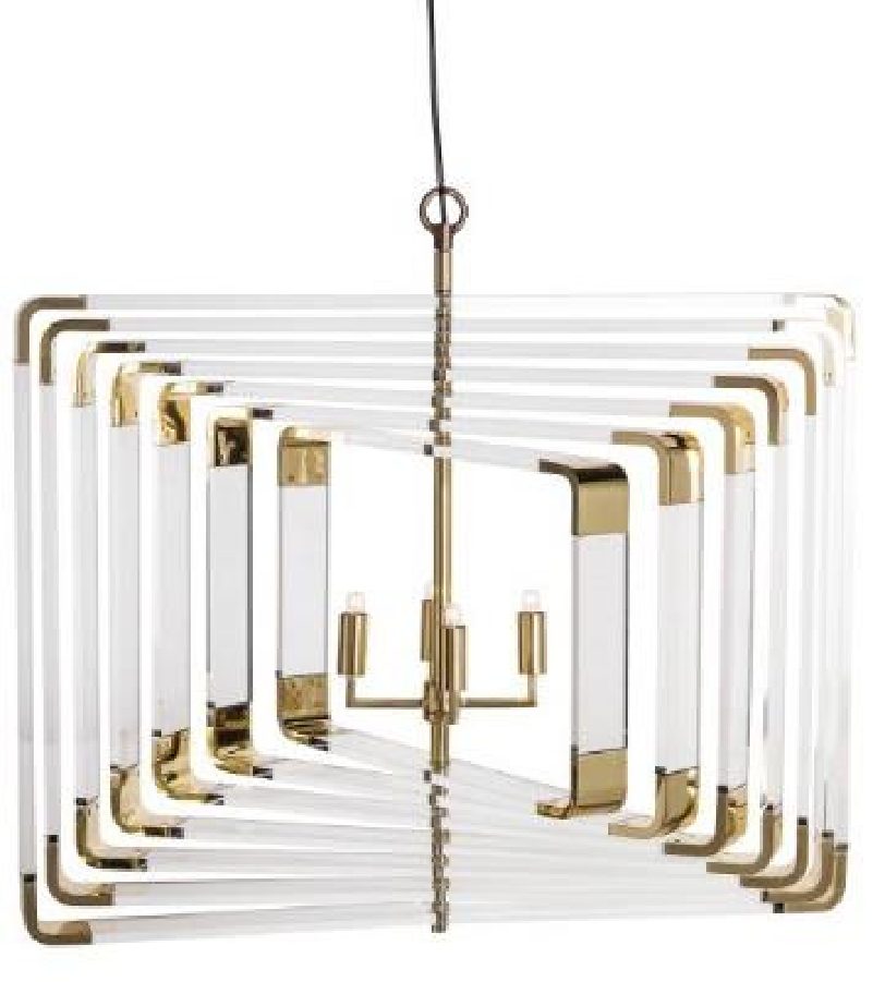 Spiral Acrylic — 7-Layer / Brass · Designer: Nellcote