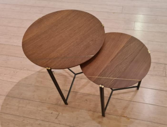 Trio Nesting & Occasional Tables — Walnut Veneer